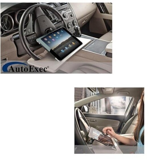 AUTOEXEC The Wheelmate Mobile Tabletop, Car Desk, Steering Wheel Tray, Grey - Picture 15 of 16